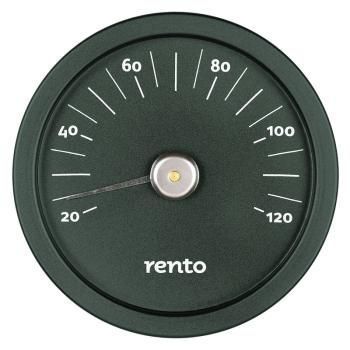 Термометр Rento алюмин. круглый механический, черный