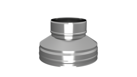 Переходник ф 160х100, Оц/0,5мм, h=180мм