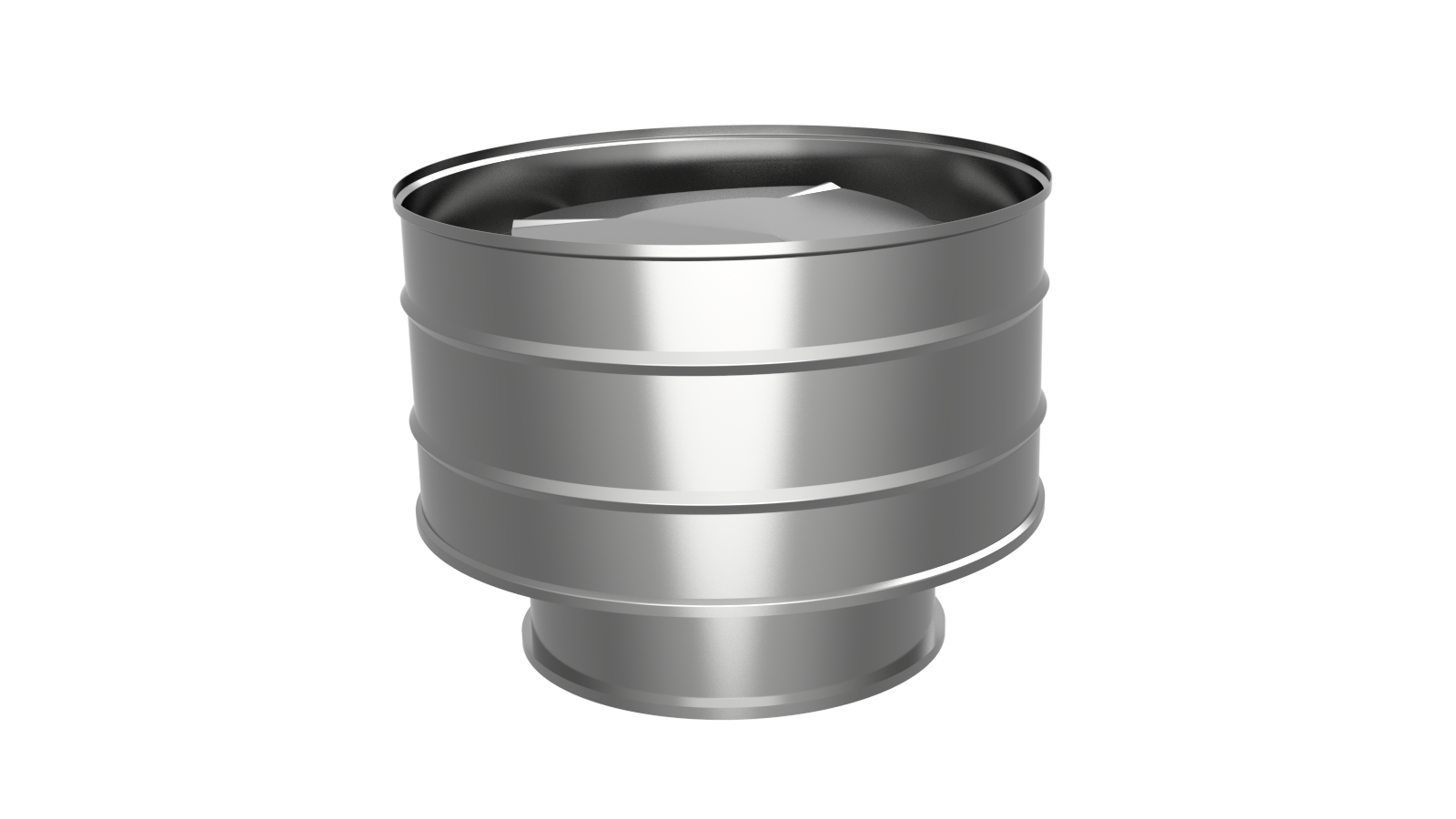 Оголовок с дефлектором, ф 250х310, AISI 439/439, 0,5мм/0,5мм, (К), h=320мм